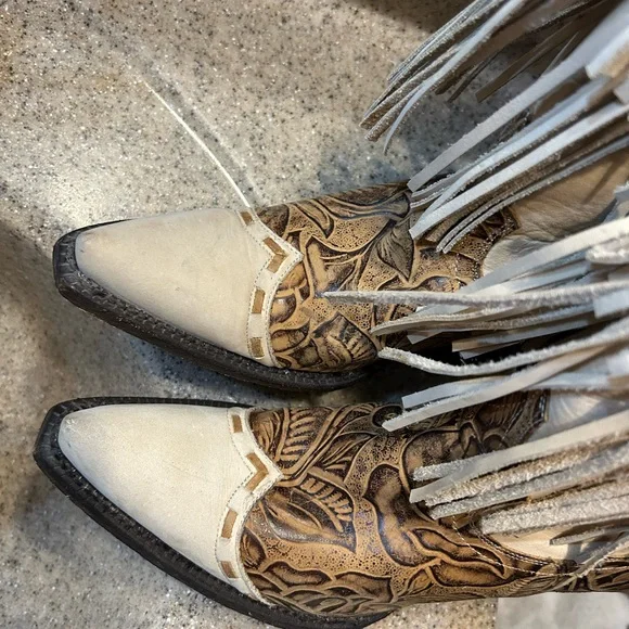 Fringe Western Cowboy Boots - Picture 7 of 9